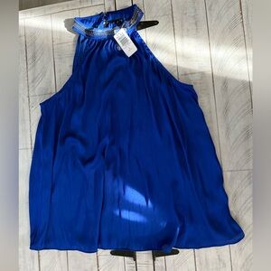 NWT Torrid Satin Halter top with beading (19012686) s…
